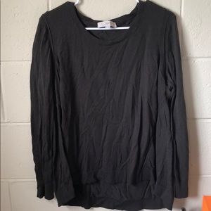 Loft Long Sleeved Olive Lightweight Sweater